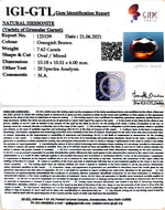 Load image into Gallery viewer, 8.45 Ratti Natural Govt. Lab Certified Ceylonese Gomed-(1221)
