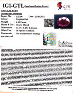 Load image into Gallery viewer, 4.77 Ratti Natural Mozambique Ruby with Govt. Lab Certificate-(12210)
