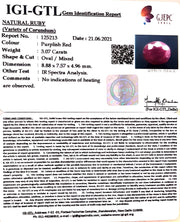 3.40 Ratti Natural Neo Burma Ruby with Govt. Lab Certificate-(3441)