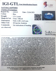 2.45 Ratti Natural Neelam with Govt Lab Certificate-(6771)