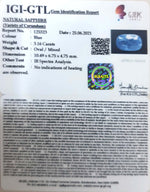 Load image into Gallery viewer, 3.16/CT Natural Ceylonese Neelam with Govt Lab Certificate-BLUSA9S
