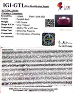 Load image into Gallery viewer, 5.56 Ratti Natural Neo Burma Ruby with Govt. Lab Certificate-(5661)

