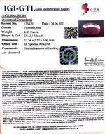 Load image into Gallery viewer, 4.47 Ratti Natural New Burma Ruby with Govt. Lab Certificate-(4551)

