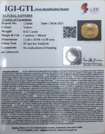 Load image into Gallery viewer, 9.34 Ratti Natural Ceylonese Yellow Sapphire with Govt Lab Certificate (6771)
