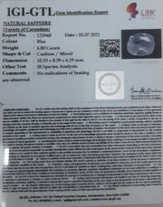 5.32 Ratti Natural Blue Sapphire With Govt Lab Certified-(6771)