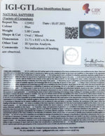 Load image into Gallery viewer, 6.43 Ratti Natural Blue Sapphire With Govt Lab Certified-(6771)
