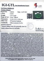 Load image into Gallery viewer, 3.49 Ratti Natural Colombian Panna Stone with Govt. Lab Certified-(8991)