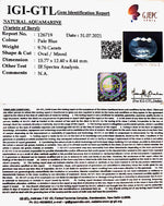 Load image into Gallery viewer, 9.76/CT Natural Aquamarine with Govt Lab Certificate-5661
