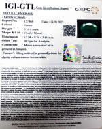 Load image into Gallery viewer, 3.14/CT Natural Panna Stone with Govt. Lab Certified-(4551)
