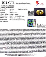 Load image into Gallery viewer, 9.35/CT Natural Ceylonese Pukhraj with Govt Lab Certificate-78810
