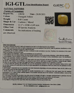 Load image into Gallery viewer, 8.45/CT Natural Yellow Sapphire With Govt Lab Certificate-128130