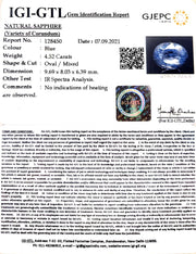 4.52/CT Natural Neelam with Govt Lab Certificate-BLUSA9V