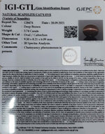 Load image into Gallery viewer, 3.74/CT Natural Scapolite Cat&#39;s Eye with Govt. Lab Certified-(1221)
