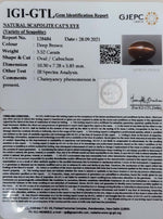 Load image into Gallery viewer, 3.52/CT Natural Scapolite Cat&#39;s Eye with Govt. Lab Certified-(1221)

