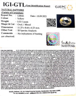 Load image into Gallery viewer, 5.52/CT Natural Ceylonese Pukhraj with Govt Lab Certificate-YELSA9V