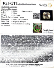 7.57/CT Natural Ceylonese Pukhraj with Govt Lab Certificate-45510