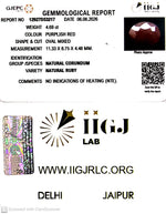 Load image into Gallery viewer, 4.69/CT Natural Ruby Stone with Govt. Lab Certificate-12927D53217