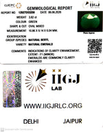 Load image into Gallery viewer, 3.82/CT Natural Panna Stone with Govt. Lab Certificate-12927D53250