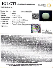 15.58/CT Natural Fire Opal with Govt. Lab Certificate-4551