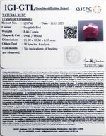 Load image into Gallery viewer, 9.39 Ratti Natural Neo Burma Ruby with Govt. Lab Certificate-(3441)
