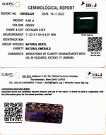 Load image into Gallery viewer, 4.66/CT Natural Emerald Stone With Govt. Lab Certified (12210)
