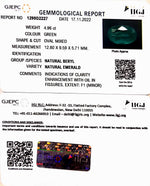 Load image into Gallery viewer, 4.96/CT Natural Emerald Stone With Govt. Lab Certified (12210)
