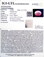 Load image into Gallery viewer, 7.11 Ratti Natural New Burma Ruby with Govt. Lab Certificate-(3441)
