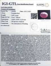 4.09 Ratti Natural New Burma Ruby with Govt. Lab Certificate-(4551)