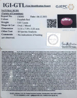 Load image into Gallery viewer, 5.56 Ratti Natural New Burma Ruby with Govt. Lab Certificate (5661)
