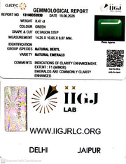 8.47/CT Natural Panna Stone with Govt. Lab Certificate-13108D53930