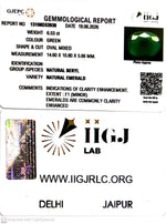 Load image into Gallery viewer, 6.53/CT Natural Panna Stone with Govt. Lab Certificate-13108D53938