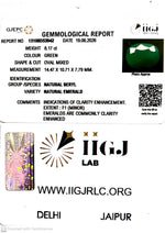Load image into Gallery viewer, 8.17/CT Natural Panna Stone with Govt. Lab Certificate-13108D53942