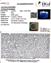 9.41 Ratti  Natural blue sapphire with Govt. Lab Certificate (6771)
