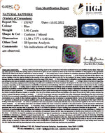 Load image into Gallery viewer, 4.38 Ratti  Natural blue sapphire with Govt. Lab Certificate (6771)
