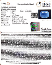4.53 Ratti Natural Blue Sapphire With Govt Lab Certified-(4551)