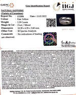 Load image into Gallery viewer, 2.54 Ratti Natural White Sapphire with Govt Lab Certificate - (8991)
