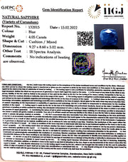 4.49 Ratti  Natural blue sapphire with Govt. Lab Certificate (6771)