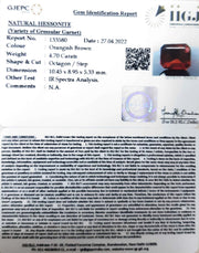 5.21 Ratti Natural Govt. Lab Certified Ceylonese Gomed-(1221)