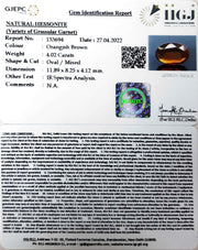 4.02/CT Natural Govt. Lab Certified Ceylonese Gomed-(1221)