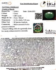 5.41 Ratti Natural Panna Stone with Govt. Lab Certified-(2331)