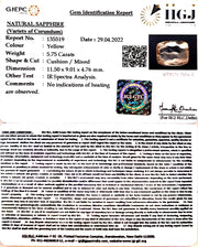 5.75/CT Natural Ceylonese Pukhraj with Govt Lab Certificate-YELSA9U