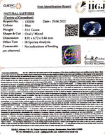 Load image into Gallery viewer, 3.11/CT Natural Blue Sapphire with Govt Lab Certificate-BLUSA9U
