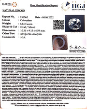 6.61/CT Natural Zircon With Govt. Lab certificate-3441