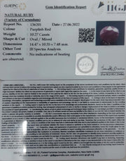 10.27/CT Natural Neo Burma Ruby with Govt. Lab Certificate-(3441)