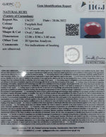 Load image into Gallery viewer, 3.74/CT Natural Mozambique Ruby with Govt. Lab Certificate-12210
