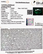 Load image into Gallery viewer, 3.17/CT Natural Panna Stone with Govt. Lab Certified-8991
