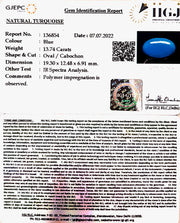 13.54 Carat Turquoise-(832)