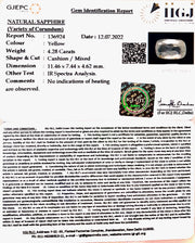 4.28/CT Natural Ceylonese Pukhraj with Govt Lab Certificate-7551