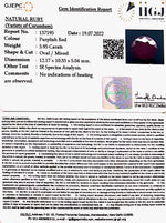 Load image into Gallery viewer, 5.95/CT Natural Mozambique Ruby with Govt. Lab Certificate-7881

