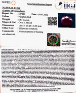 Load image into Gallery viewer, 6.61/CT Natural Mozambique Ruby with Govt. Lab Certificate-(12210)
